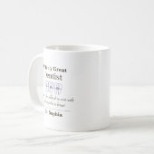 Persoonlijk Groot Tandarts Waarderingscadeau Coffe Koffiemok (Voorkant links)