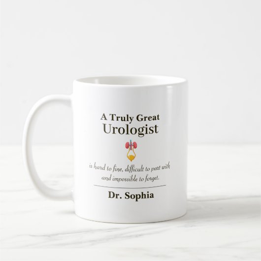 Persoonlijk Groot Uroloog Waarderingsgeschenk Koffiemok (Links)