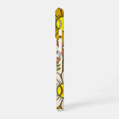 Persoonlijk Groovy Bloem Tennis Monogram iPhone 16 Hoesje (Linkerkant)
