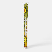 Persoonlijk Groovy Bloem Tennis Monogram iPhone 16 Hoesje (Rechterkant)