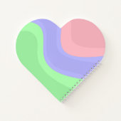 Persoonlijk groovy pastel notitieboek (Achterkant)