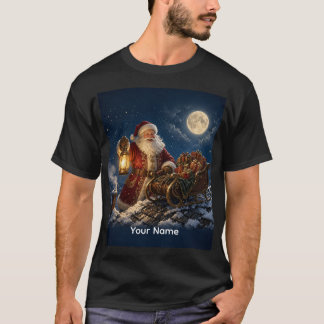 Persoonlijk grote baas kerstshirt Santa bemanning T-shirt