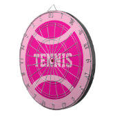 Persoonlijk grote roze tennisbal dartbord spel (Voorkant Rechts)