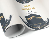 Persoonlijk Hajj Mubarak-cadeau Cadeaupapier (Rol Hoek)