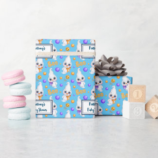Persoonlijk Halloween Baby Boy Baby shower Cadeaupapier