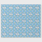 Persoonlijk Halloween Baby Boy Baby shower Cadeaupapier (Vlak)