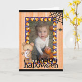 Persoonlijk Halloween Beer Fotokaart toevoegen Kaart (Gele Bloem)