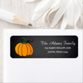 Persoonlijk Halloween Chalkboard Little Pumpkin Etiket (Insitu)