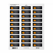 Persoonlijk Halloween Chalkboard Little Pumpkin Etiket (Full Sheet)