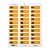 Persoonlijk Halloween Chalkboard Little Pumpkin Etiket (Full Sheet)