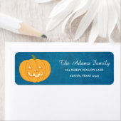 Persoonlijk Halloween Chalkboard Little Pumpkin Etiket (Insitu)