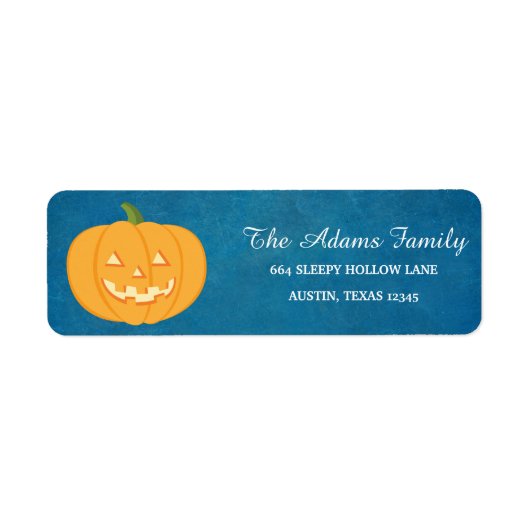 Persoonlijk Halloween Chalkboard Little Pumpkin Etiket (Voorkant)