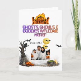Persoonlijk Halloween familie foto deur bord | Gh Kaart