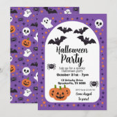 Persoonlijk Halloween-feest Kaart (Voorkant / Achterkant)
