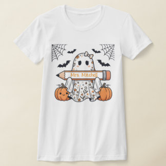 Persoonlijk Halloween Geest Leraar T-shirt