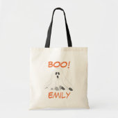 Persoonlijk Halloween Ghost-Tas Tote Bag (Voorkant)