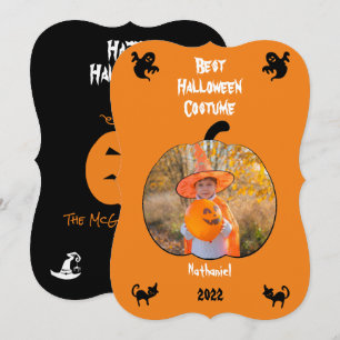 Persoonlijk Halloween Kostuum Foto Vakantiekaart Feestdagenkaart