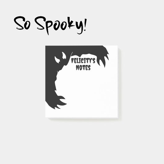 Persoonlijk Halloween-notitieblok Grappig monster Post-it® Notes