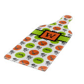 Persoonlijk Halloween-patroon Aangepaste Monogram Snijplank (Hoek)