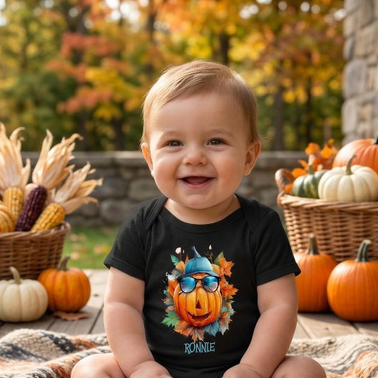Persoonlijk Halloween Pompoen Baby Body Romper
