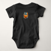 Persoonlijk Halloween Pompoen Baby Body Romper (Achterkant)