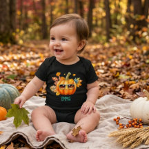 Persoonlijk Halloween Pompoen Baby Herfst Outfit