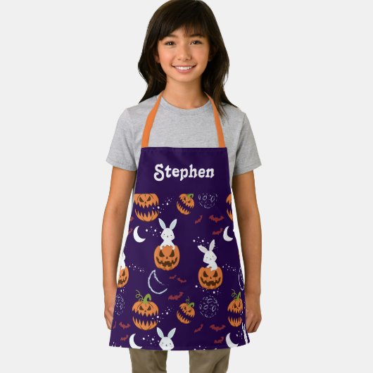 Persoonlijk Halloween-schort voor kinderen Schort (Insitu)