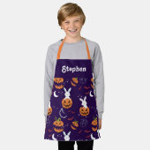 Persoonlijk Halloween-schort voor kinderen Schort (Gedragen)