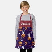 Persoonlijk Halloween-schort voor kinderen Schort (Gedragen)