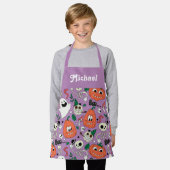 Persoonlijk Halloween-schort voor kinderen Schort (Gedragen)