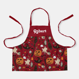 Persoonlijk Halloween-schort voor kinderen Schort