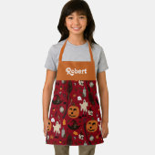 Persoonlijk Halloween-schort voor kinderen Schort (Insitu)