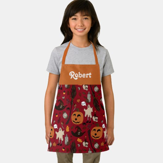 Persoonlijk Halloween-schort voor kinderen Schort (Insitu)