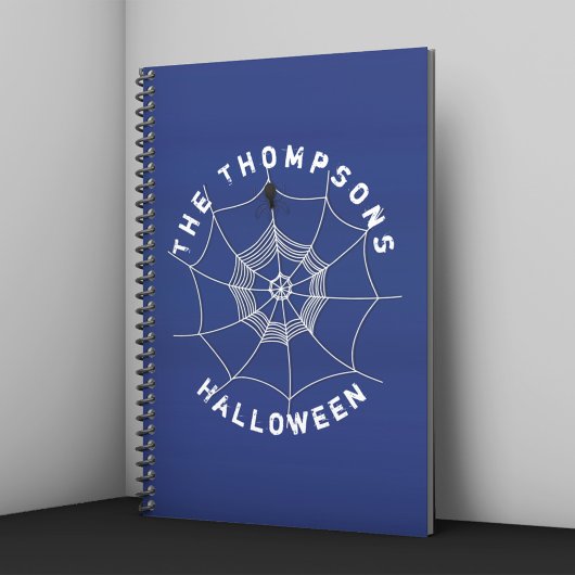 Persoonlijk Halloween Spinnenweb Notitieboek