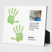 Persoonlijk handdrukgedicht voor moeder met foto fotoplaat (Zijkant)