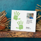 Persoonlijk handdrukgedicht voor moeder met foto fotoplaat (Zijkant)