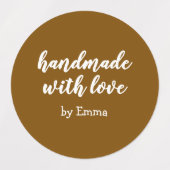 Persoonlijk Handgemaakt met Liefde Minimalistisch Labels (Design 2)