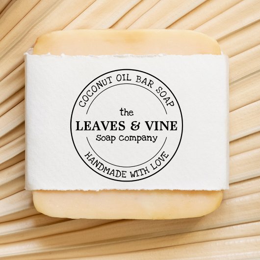 Persoonlijk handgemaakt met liefde zelfinktende stempel