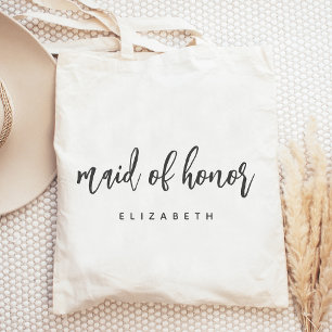 Persoonlijk handgeschreven schrift voor de getuige tote bag