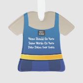 Persoonlijk Handyman Repairman Ornament (achterkant)