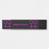 Persoonlijk Hangend Bord Voor Lesbische Geliefden Deurbordje (Voorkant)