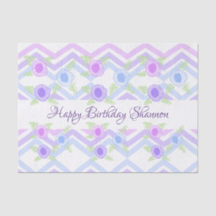 Persoonlijk Happy Birthday-document Tissuepapier