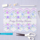 Persoonlijk Happy Birthday-document Tissuepapier (Craft)