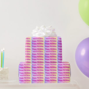 Persoonlijk Happy Birthday Inpakpapier