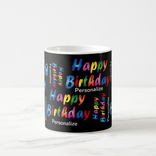 Persoonlijk Happy Birthday Koffiemok (Center)