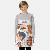 Persoonlijk Happy Cats Naam Design Schort (Gedragen)