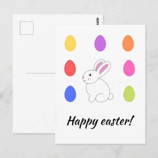 Persoonlijk Happy Easter-briefkaart Briefkaart (Voorkant / Achterkant)