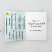 Persoonlijk Happy Easter en Gerechten met Eieren R Kaart (Binnen)