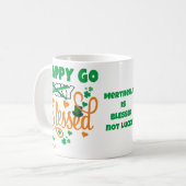 Persoonlijk HAPPY GO Lucky GEZEGEND St Patrick's D Koffiemok (Voorkant links)