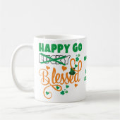 Persoonlijk HAPPY GO Lucky GEZEGEND St Patrick's D Koffiemok (Links)